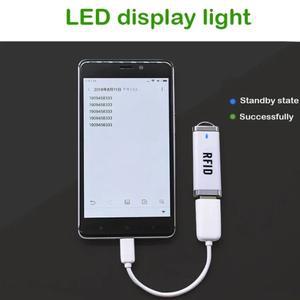 무선 바코드 스캐너 휴대용 소형 U 디스크 RFID 리더 125Khz 13.56MHz 카드 유도 스마트 라이터 Win/Androi