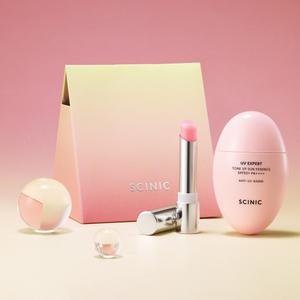[한정판] 싸이닉 UV 엑스퍼트 톤업 선 에센스 50ml & UV쉴드 에센셜 립밤 로지핑크 기프트 2종 세트