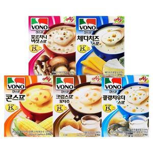 보노 스프 3P x 5종세트 (콘스프+버섯+체다+크림+클램차우더)