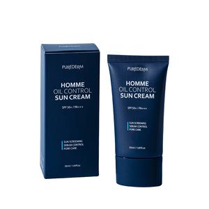 퓨어덤 옴므 오일 컨트롤 남성용 선크림 50ml SPF 50+ (남자 선크림)