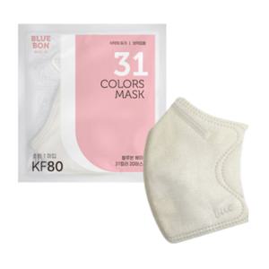 블루본 베이직 KF80 마스크 소형 코코넛화이트 30매 BNS