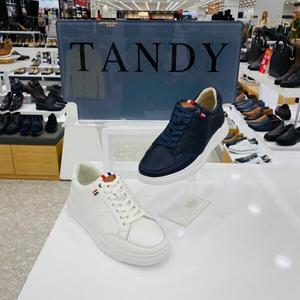 [탠디]미셸by탠디남성부드러운소가죽삼색띠장식펀칭포인트스니커즈Y40018