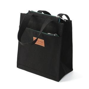 [라일리] Rly 이시아르 캐주얼 캔버스 토트백 블랙 데일리 24cm  9992700)