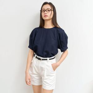 WOMAN 맥시 벌룬 슬리브 블라우스 [DARK DENIM BLUE] / WBE2L03517