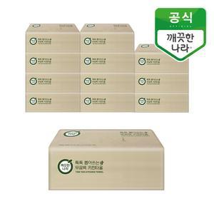 깨끗한나라 톡톡 뽑아쓰는 무표백 키친타올 100매 12입