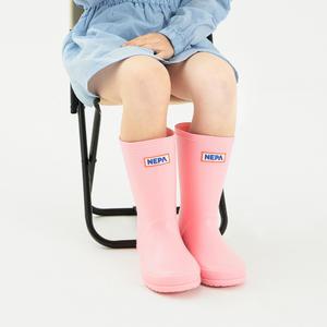 네파키즈 스퀘어 베이직 레인부츠 핑크 KJGEC03-PK