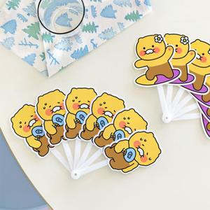 카카오프렌즈 춘식이 PP 휴대용 접이식 부채 손부채