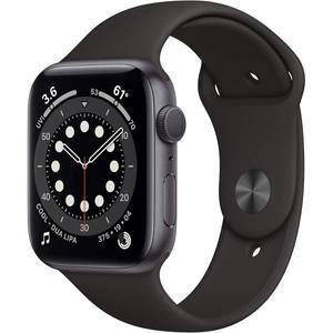 애플워치 Series 6 GPS 44mm 스페이스 그레이 블랙 스포츠 밴드