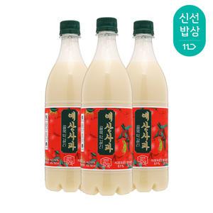 [품질보장] 박유덕 골목막걸리 예산사과 9도 750mlx3병