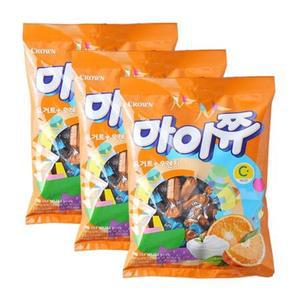 크라운 마이쮸 요거트 오렌지 284g x 3개 / 대용량