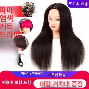 미용실기 가발헤어 마네킹 연습 모형 실습 시험용