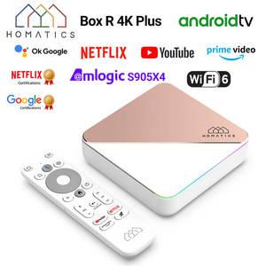 셋톱박스 HOMATICS Box R 4K Plus TV 안드로이드TV 14 Netflix Google Amlogic S905X4 4G32G DTS Dolby 오