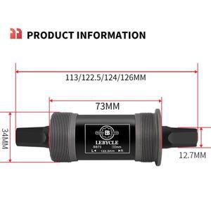 산악 자전거 사각 구멍 하단 브래킷 73mm 113/122.5/124.5/126mm BB73 방수 밀폐형 베어링 탄소강 사이클