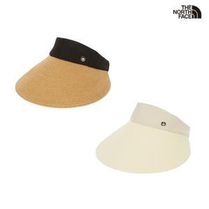 우먼 빅 브림 위빙 선 캡 NE3CR12 2종 택1