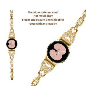 삼성 갤럭시 시계 7 6 5 4 44mm 40mm 5 프로 45mm 금속 팔찌 갤럭시 Watch6 클래식 47mm 43mm 스트랩에 대
