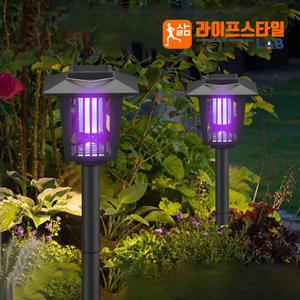2p 태양광 LED 조명등 정원등 모기 벌레 퇴치기