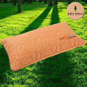 [친환경편백아트]편백칩 천연염색 황토 베개