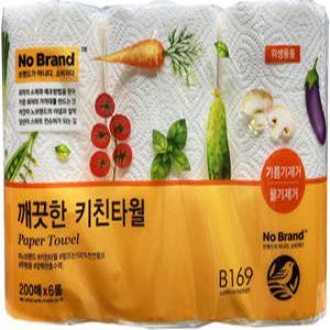 노브랜드 깨끗한 키친타올 200매 6롤