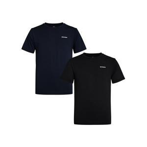[아이더](신세계 사우스시티)남성 아이스 쿨링 1+1 2PACK 반팔 라운드 티셔츠 DMM25288 (블랙+네이비)