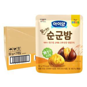 [일동후디스]후디스 아이얌 알이 꽉찬 순군밤 1박스 (50g x 7입)