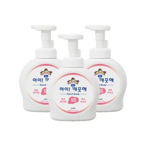 아이깨끗해 핸드워시 용기, 레몬, 490ml, 3개