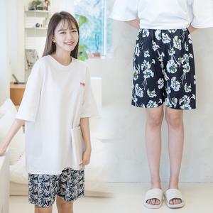 국산 우일 풍기인견 여성 데일리 홈웨어 여름 파자마 5부 바지 4315