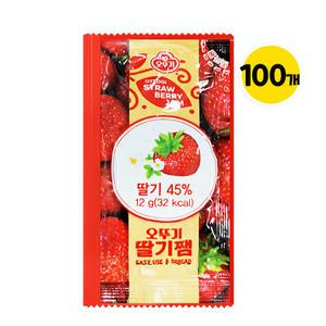 오뚜기 일회용 딸기쨈 12g x 100개 (파우치)