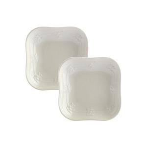 [웨지우드](강남점)페스티비티 12cm 사각접시 2p (아이보리)