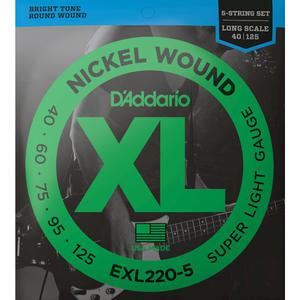 Daddario 베이스기타줄 5현 EXL220-5 Long 040-125