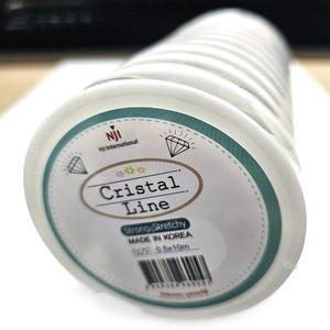 ALL 비즈공예 팔찌고무줄 Mini 0.5mm 투명우레탄줄 10롤 한팩