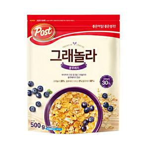 DD 포스트 그래놀라 블루베리 500g 지퍼 시리얼