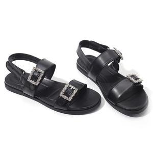 갤러리아 세라 여성 캐주얼 스트랩 샌들 슬링백 TCS23405 블랙 1CM
