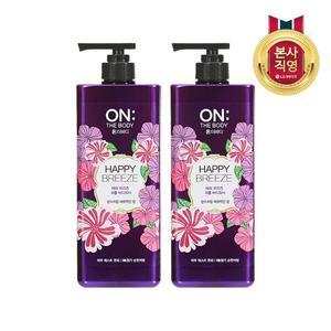 [엘지생활건강]온더바디 퍼퓸 약산성 해피브리즈 바디워시 로즈&아이리스향 900ml x 2개..[33467528]