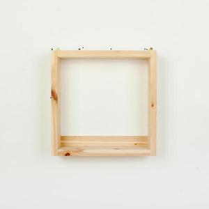 아트박스 디자인엔씨 원목정사각선반 WF140. 디자인엔씨