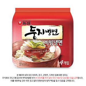 농심 둥지 동치미 비빔냉면 161g x 32개 (한박스)