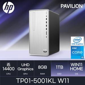 HP 14세대 파빌리온 TP01-5001KL W11 설치 ( i5-14400 / 8GB / 1TB ) HMC 사무/학생/가정/인강/가성비 데스