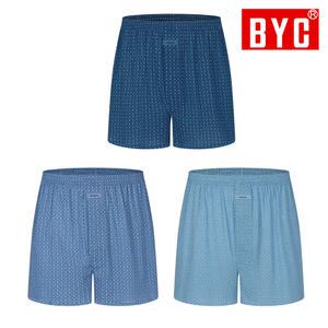[BYC]BYC 모시박서 남성 트렁크 3매입 여름 시원한 사각팬티 ECF3034