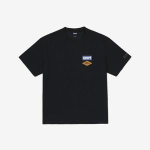 [FILA] lt;COLD WAVEgt; 그래픽 프린트 냉감 티셔츠 (FS2RSG2192X_BLK)