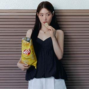 [온앤온](타임스퀘어점패션관)[정채연 착용] 볼륨 슬리브리스 레이어드 탑 NEW4MB421