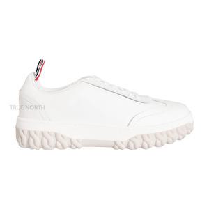 [롯데백화점]톰브라운 23FW 남성 MFD258A 05584 100 비텔로 케이블 레더 스니커즈 화이트