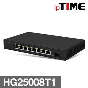 ipTIME HG25008T1 2.5기가 8포트 스위칭허브 + 10기가 SFP 1포트
