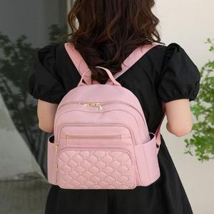 여성 트렌디 퀼팅 캐주얼 백팩