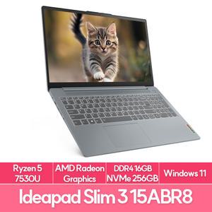 레노버 Slim3 15ABR8 바르셀로R R5 램16G NVMe256G WIN11 가성비 노트북 추천 EU9