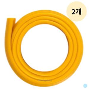 아가드 벌집 에어쿠션 모서리보호대 2M 중형 노랑 X2