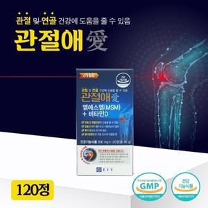 종근당 관절애 120캡슐 MSM 비타민D 뼈건강 관절영양제