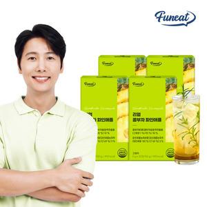퍼니트 리얼 콤부차 파인애플 30포 x 4박스 / 스코비 분말 당류제로 탄산