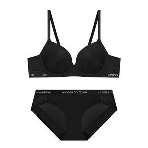 갤러리아 코데즈컴바인[여]블랙 베이직 노와이어 브라팬티(CEWBR162BK/CEWBP162BK