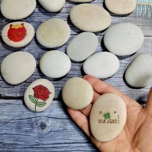 힙트 천연 조약돌 재료 만들기 납작 페인팅 스톤 돌 꾸미기