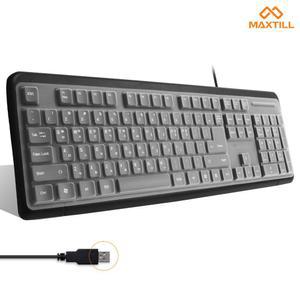 맥스틸 USB 키보드 유선/키스킨포함