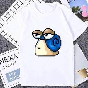 하라주쿠 MapleStory Kawaii Funny Printed TShirts Buddy 남성 T 셔츠 스타일 핫 게임 팬 오타쿠 의류 Hipster